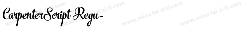 CarpenterScript Regu字体转换